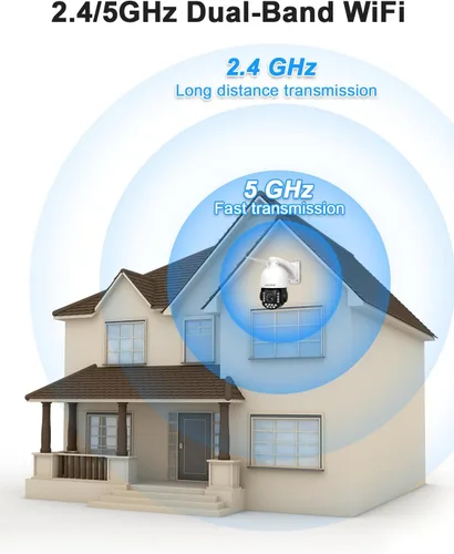 Miniatura 8 de Cámara de seguridad PTZ 4K para exteriores con zoom óptico de 30X, visión nocturna de 1000 pies, cámara IP inalámbrica RTSP WiFi de 8MP 360°