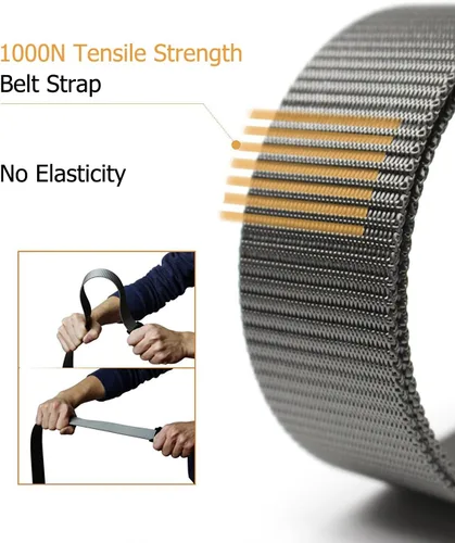 Miniatura 3 de Cinturón táctico de nylon para hombre con hebilla plástica