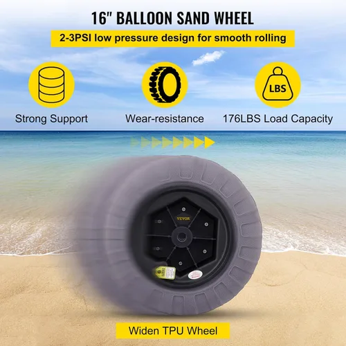 Miniatura 4 de VEVOR Beach Balloon Wheels