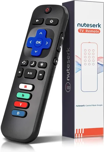 Control remoto de repuesto para Roku TV, compatible con televisores inteligentes TCL, Hisense, Onn, Philips Roku (no para Roku Stick o Box)