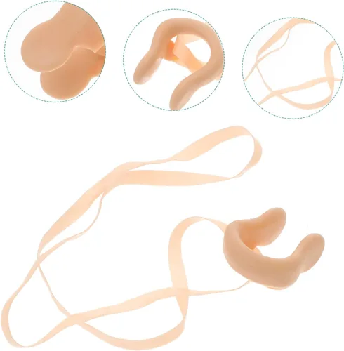 Miniatura 6 de Toddmomy Clip de nariz para natación, tapones para la nariz, clips de nariz con cuerda elástica para hombres y mujeres, almohadillas elásticas