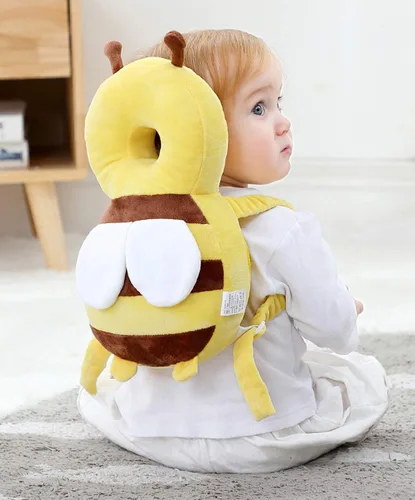Miniatura 6 de Feidoog Mochila protectora de cabeza de bebé con 3 rodilleras de bebé para caminar y gatear abeja