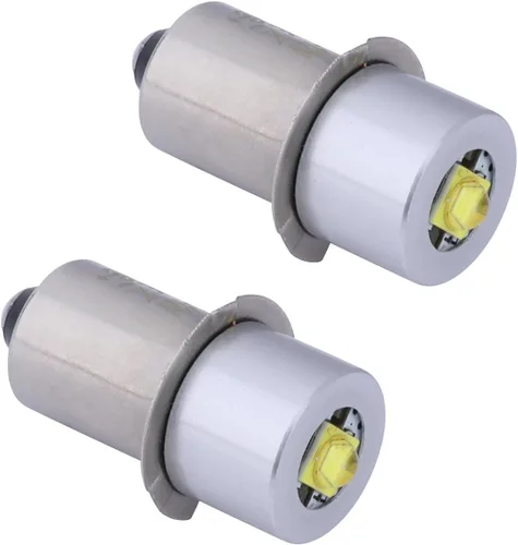 Paquete de 2 bombillas LED P13.5S de repuesto DC 3W 4-12V LED bombilla de actualización para linterna Maglight en linterna de 3 4 5 6 células