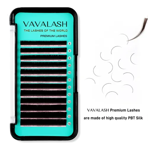 Miniatura 2 de Extensiones de pestañas de 0.03 mm, rizo D de 8-14mm, individuales, volumen de seda de primera calidad y clásicas, suaves mate, profesionales