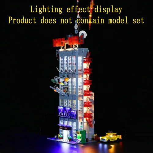 Miniatura 4 de GEAMENT Kit de luz LED compatible con Lego Daily Bugle - Juego de iluminación para modelo de construcción 76178 (juego de modelos no incluidos)