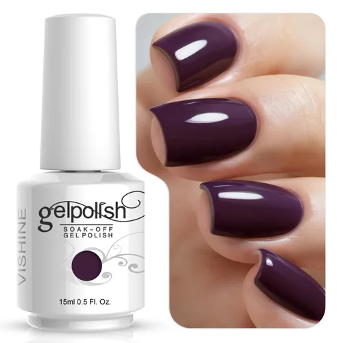 Miniatura 23 de Vishine 15ml de esmalte de uñas en gel blanco lechoso transparente, color desnudo, con acabado de gel de cristal, para quitar con lámpara UV o LED