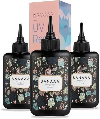 Miniatura 8 de SANAAA Resina UV Transparente de Tipo Duro de 200g para Hacer Joyería de Resina DIY