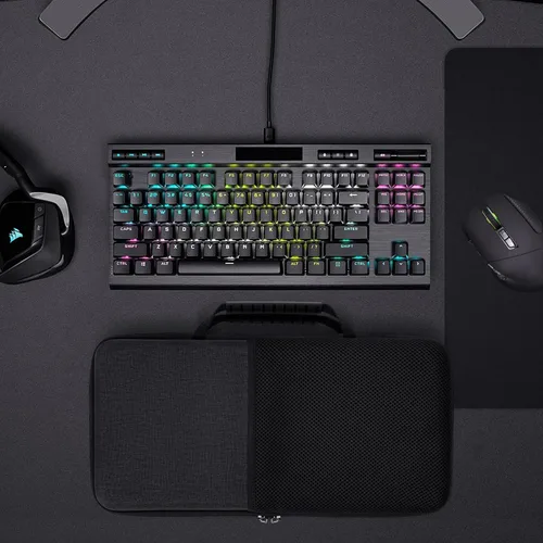 Miniatura 6 de GEEKRIA TKL - Funda rígida para teclado, compatible con 8BitDo Retro 87, RK Royal KLUDGE M87, Keychron V3 Max TKL, bolsa de transporte de viaje