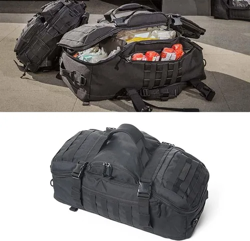 Miniatura 6 de Mochila militar 3 en 1 bolsa de viaje para gimnasio de fin de semana, despliegue de entrenamiento de viaje, Beige Bronceado, Bolsa de gimnasio 3 en 1