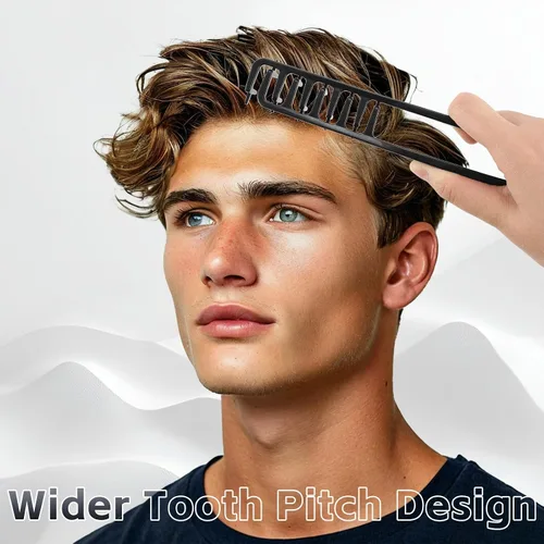 Miniatura 3 de Nowavibe - 2 peines texturizadores de volumen para hombres y mujeres, peinetas texturizadas voluminizadoras para raíces, peines mágicos de dientes