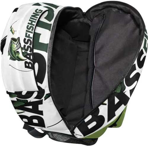 Miniatura 6 de Pfrewn Mochilas para niñas, niños, cachorros, animales, mochila escolar para niños y estudiantes, Pesca de corvina, Moderno