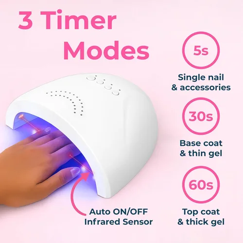Miniatura 3 de VISOFO Lámpara de uñas UV Led Light Gel Polaco Secador Escritorio Sun Curado rápido Belleza Tecnología Profesional Cura Herramientas de Arte