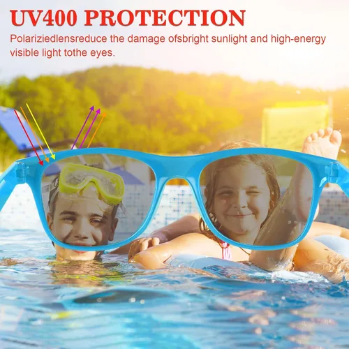 Miniatura 47 de TUPARKA Paquete de 20 lentes de sol para niños a granel para fiestas de verano en la piscina, fiestas de cumpleaños, bolsas de golosinas, color verde