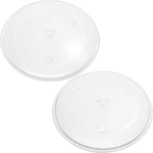 Paquete de 2 placas de vidrio de repuesto para microondas B06014W00AP para Panasonic, compatible con Panasonic NNSD797S, Panasonic NNH765BF,