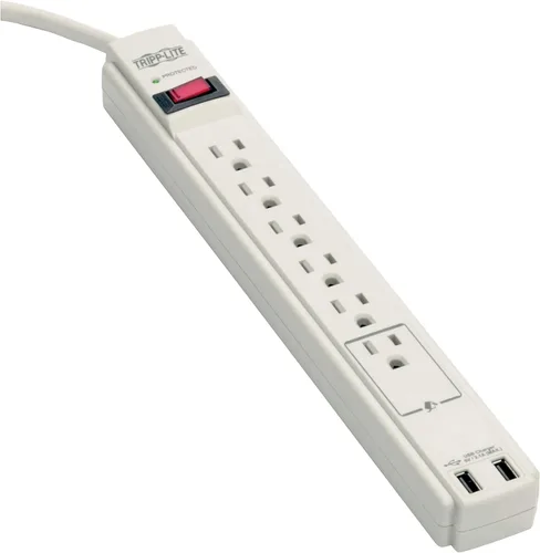 Miniatura 11 de Ladrón de 4 enchufes Negro con USB Negro