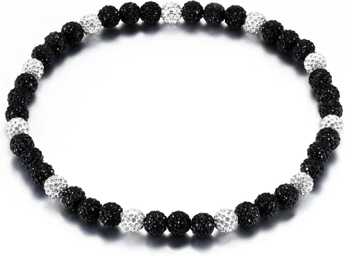 Miniatura 45 de SKQIR Collar de Cuentas de Béisbol para Hombres Bling Accesorios de Goteo de Béisbol con Diamantes de Imitación Brillantes para Hombres Colección
