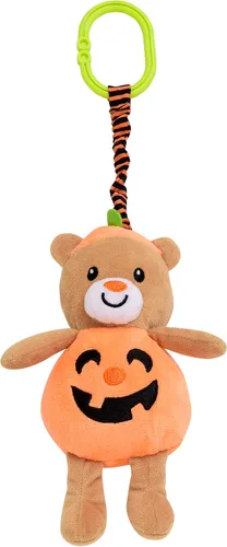 Baby Starters Magic Years - Carillón de oso de Halloween con función de vibración y gancho de viaje, calabaza naranja, 9 pulgadas Oso naranja