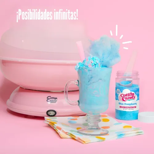 Miniatura 6 de Cotton Candy Express Paquete variado de azúcar para algodón de azúcar con 5 frascos de plástico de 11 onzas de lima, sandía, piña colada, frambuesa