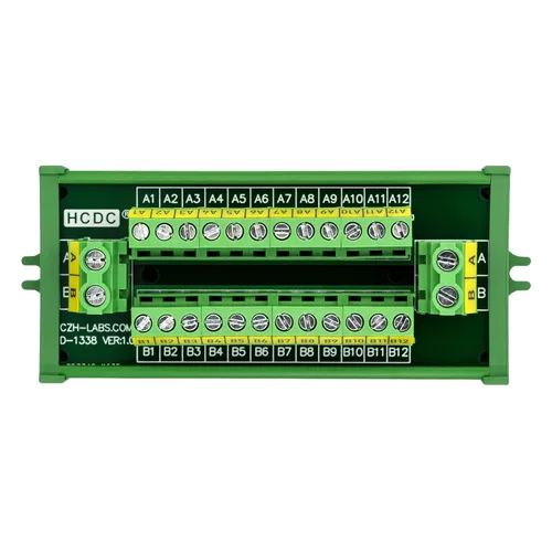 Módulo de distribución de bloque de terminales de posición 30Amp/300V 2x12 (montaje de tornillo)