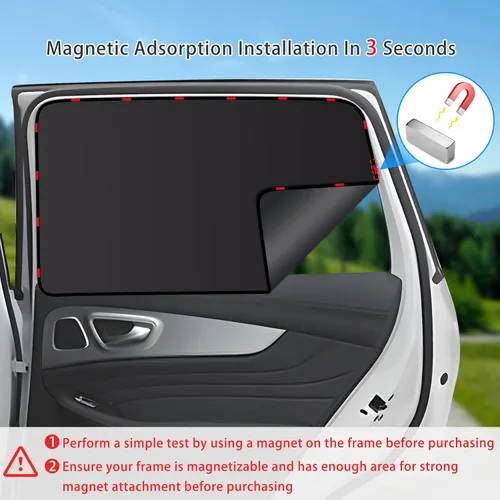 Miniatura 5 de ZATOOTO Persianas para ventana de automóvil, paquete de 4 fundas para ventana de automóvil con bloqueo UV de alta calidad, cortinas de ventana