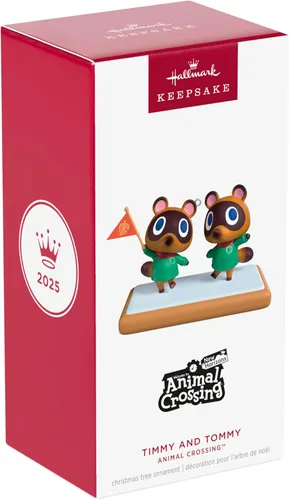 Miniatura 7 de Hallmark Keepsake Adorno de Navidad 2025, Nintendo Animal Crossing Timmy y Tommy, regalos para jugadores