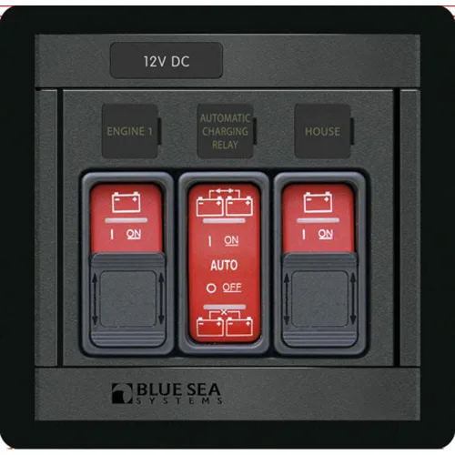 Blue Sea Systems Panel de control remoto 1147 para interruptores de la serie ML y relés automáticos