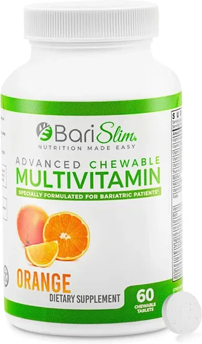 Miniatura 9 de BariSlim Tabletas multivitamínicas bariátricas masticables avanzadas, vitamina bariátrica y suplemento para cirugía posbariátrica, incluyendo bypass