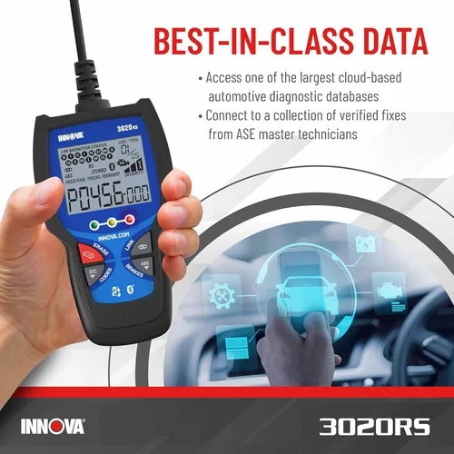 Miniatura 4 de INNOVA 3020RS Lector de códigos de motor de verificación rápido y fácil de usar, herramienta de escaneo OBD2 para ABS Clear con recomendaciones