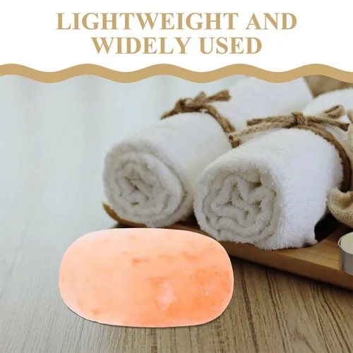 Miniatura 4 de 2 piezas de jabón de sal mineral exfoliante para el cuidado del cuerpo y los pies, cuidado de la piel hidratante, apto para viajes, uso versátil