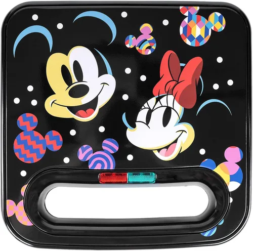 Miniatura 7 de Uncanny Brands Sandwichera Disney Mickey y Minnie Mouse - Pequeño aparato de cocina