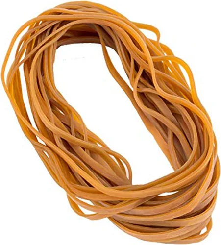 Bandas de goma de gran tamaño – 60 bandas de goma de látex grandes y resistentes, bandas elásticas gruesas multifunción, largas para oficina, al