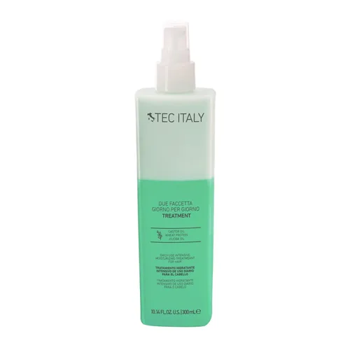 Tec Italy Due Faccetta Giorno per Giorno - Tratamiento sin enjuague bifásico 10.1 fl oz, para cabello dañado, restaura la humedad, suaviza y mejora