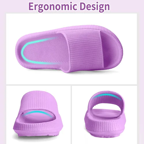 Miniatura 4 de Orthoshoes Sandalias de nube para niños y niñas, cómodas, con suela gruesa, antideslizantes, para ducha, baño, zapatos de playa de verano para niños