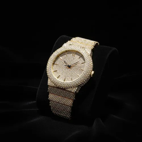 Miniatura 5 de ICE STAR Reloj de diamantes completamente incrustado para hombre, caja de 46mm