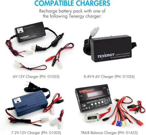 Miniatura 5 de Tenergy 8.4V 1600mAh NiMH Nunchuck batería w/mini tamiya conector palo forma mariposa paquete