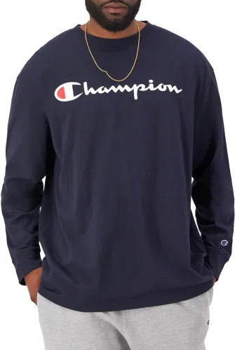 Miniatura 85 de Champion Camiseta de manga larga para hombre, camiseta clásica para hombre (regular o grande y alto)