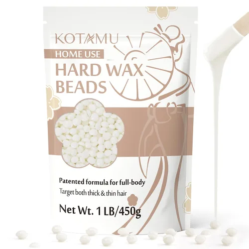 Miniatura 11 de KOTAMU - Perlas de cera dura para depilación - 1 lb, fórmula para piel sensible y cabello grueso, para todo el cuerpo, cara, pecho, espalda, Blanco