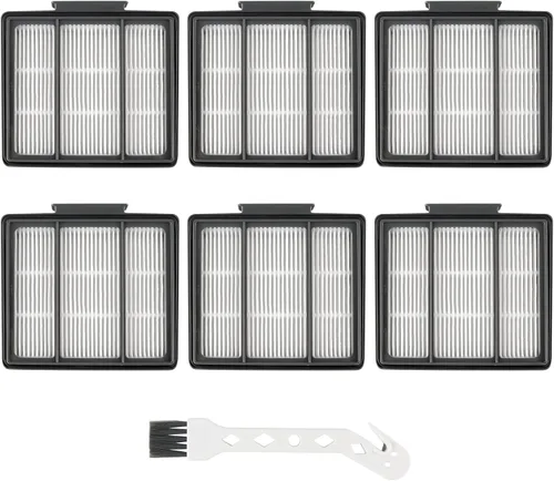 Paquete de 6 filtros RVFFK950 para filtro de vacío Shark Robot de repuesto - Compatible con Shark ION Robot R85 RV850, RV700_N, RV720_N, RV851WV e
