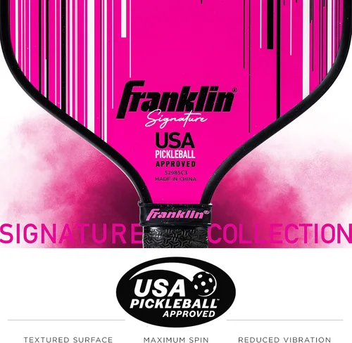 Miniatura 5 de Franklin Sports Paletas Profesionales de Pickleball - Serie Signature Paleta Profesional de Pickleball con Superficie MaxGrit - Paletas de Pro
