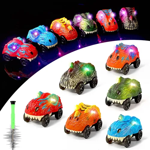 Miniatura 8 de Save Unicorn Solo repuestos para autos de pistas, autos de pista de dinosaurios para pistas que brillan en la oscuridad, accesorios para pistas