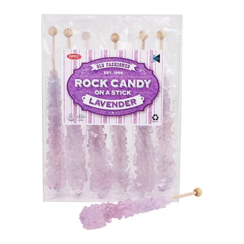 Miniatura 85 de Palitos de caramelo de roca extragrandes: 12 paletas de cereza rosa – envueltas individualmente – Palitos de caramelo de roca de cristal