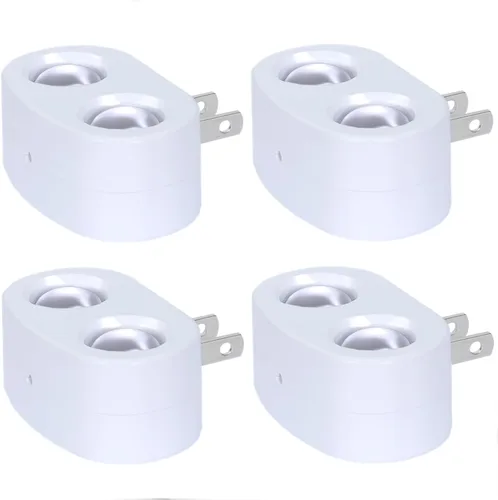 4 Pack LED Night Lights Plug in Wall, Compact Night Light for Indoor Use 2700K Warm White