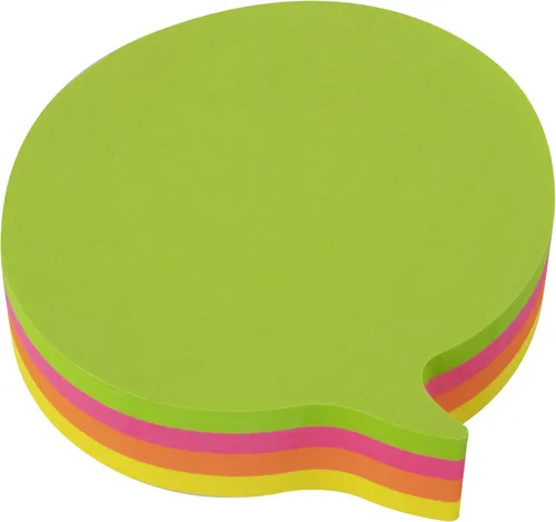 Miniatura 3 de APLI 16278 - Notas adhesivas para cómic, 2.756 x 2.756 in, 200 hojas, 4 colores fluorescentes surtidos