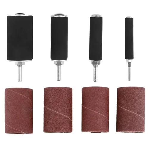 Miniatura 9 de Kit de tambor de lijado, juego de tambor de lijado de goma, juego de herramientas de lijadora de tambor de lijado de husillo, fundas de lijado
