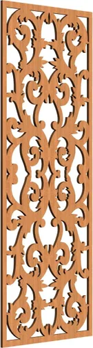 Miniatura 132 de Meadville Paneles decorativos de pared de madera con calado, 9 3/8 pulgadas de ancho x 24 3/8 pulgadas de alto x 1/4 de alto, aliso