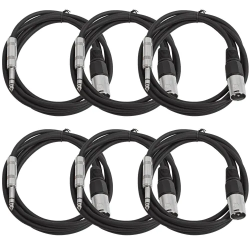Miniatura 13 de Seismic Audio SATRXL-M2Black6 - Cable de conexión XLR macho a TRS de 2 pies, color negro