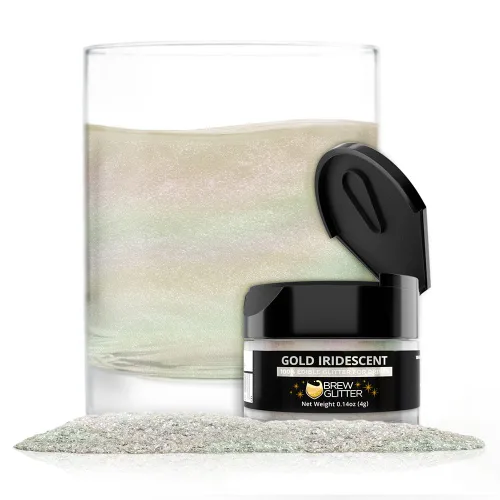 Miniatura 42 de Brew Glitter - Purpurina comestible para bebidas, cócteles, cerveza, adornar bebidas Certificado Kosher y Halal 100% comestible y de grado Azul