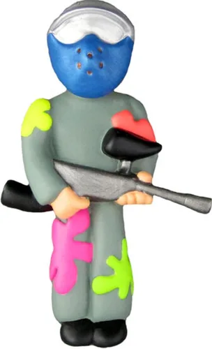 Miniatura 6 de Paintball - Adorno de Navidad 2025, regalo personalizado de paintball para adolescentes, adultos o niños, adorno navideño divertido personalizado
