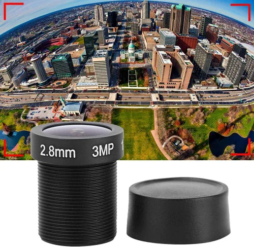 Miniatura 6 de Sonew Lente de cámara de seguridad, CCTV 0.110 in 3MP HD lente de tablero de 115 grados Ángel lente de cámara de seguridad accesorios de reemplazo