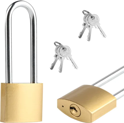 Miniatura 8 de 4 PIEZAS De Candado Con Llave Largo Sellado Impermeable De Latón Sólido, Candado Con Llaves, Candados De 3.4 Pulgadas Con La Misma Llave 38mm